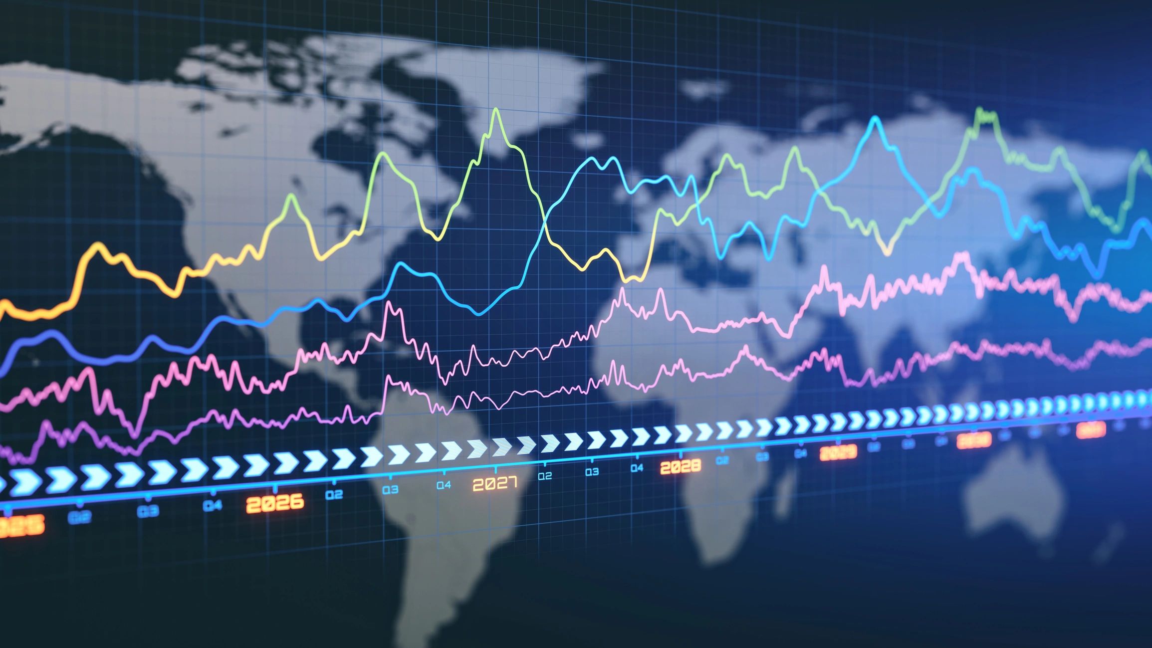 Data visualization representing search and digital visibility